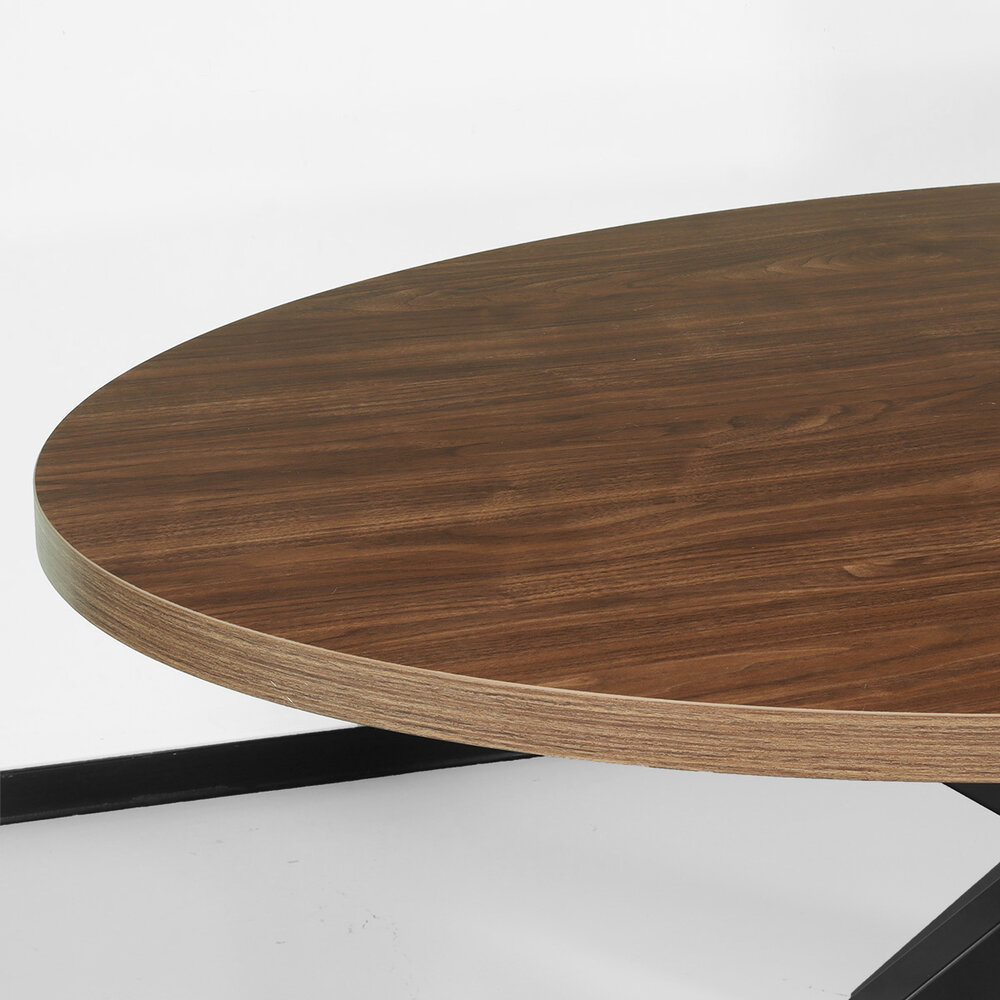 Eettafel ovaal melamine 160cm Tommy bruin ovale tafel Eettafel ovaal melamine 160cm Tommy bruin ovale tafel