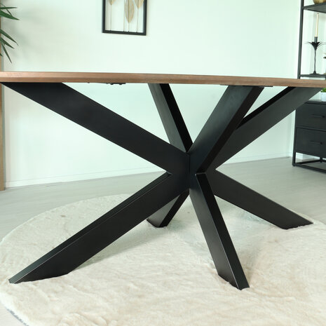 Lizzely Garden & Living Eettafel deens ovaal mangohout 180cm Austin walnoot bruin ovale tafel duurzaam mango eetkamertafel Lizzely Garden & Living Eettafel deens ovaal mangohout 180cm Austin walnoot bruin ovale tafel duurzaam mango eetkamertafel