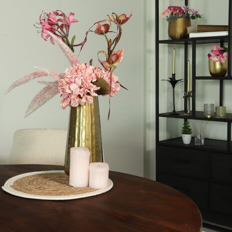 Lizzely Garden & Living Eettafel rond mangohout 120cm Jones walnoot bruin ronde industriële tafel duurzaam mango eetkamertafel Lizzely Garden & Living Eettafel rond mangohout 120cm Jones walnoot bruin ronde industriële tafel duurzaam mango eetkamertafel