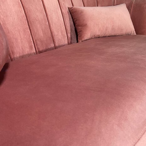 Lizzely Garden & Living Zitbank Belle 3 zits velvet oud roze 180cm stof bankstel incl. 3 kussens bank Lizzely Garden & Living Zitbank Belle 3 zits velvet oud roze 180cm stof bankstel incl. 3 kussens bank