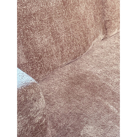 Lizzely Garden & Living Hoekbank Lando 270cm bank taupe chenille bankstel rechts loungebank