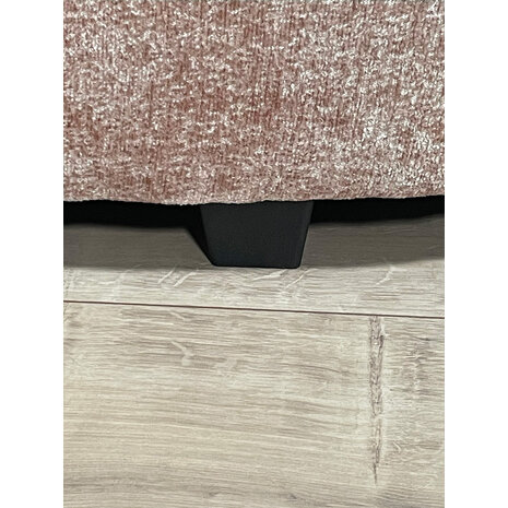 Lizzely Garden & Living Hoekbank Lando 270cm bank taupe chenille bankstel rechts loungebank