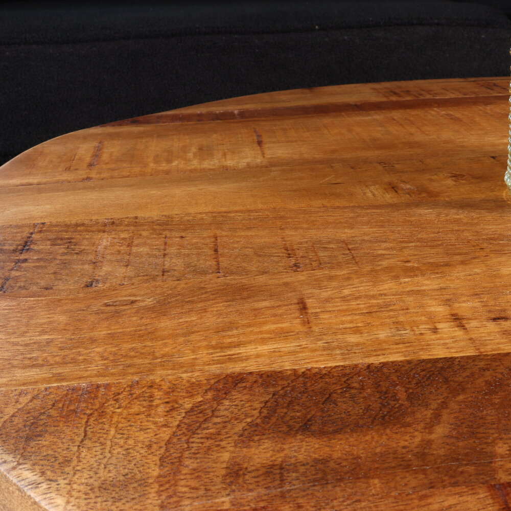 Salontafel rond mangohout Luca industrieel massief hout Salontafel rond mangohout Luca industrieel massief hout