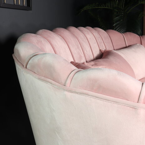 Lizzely Garden & Living Zitbank Belle 3 zits Velvet roze bankstel 180cm stof bankstel incl. 3 kussens bank Lizzely Garden & Living Zitbank Belle 3 zits Velvet roze bankstel 180cm stof bankstel incl. 3 kussens bank