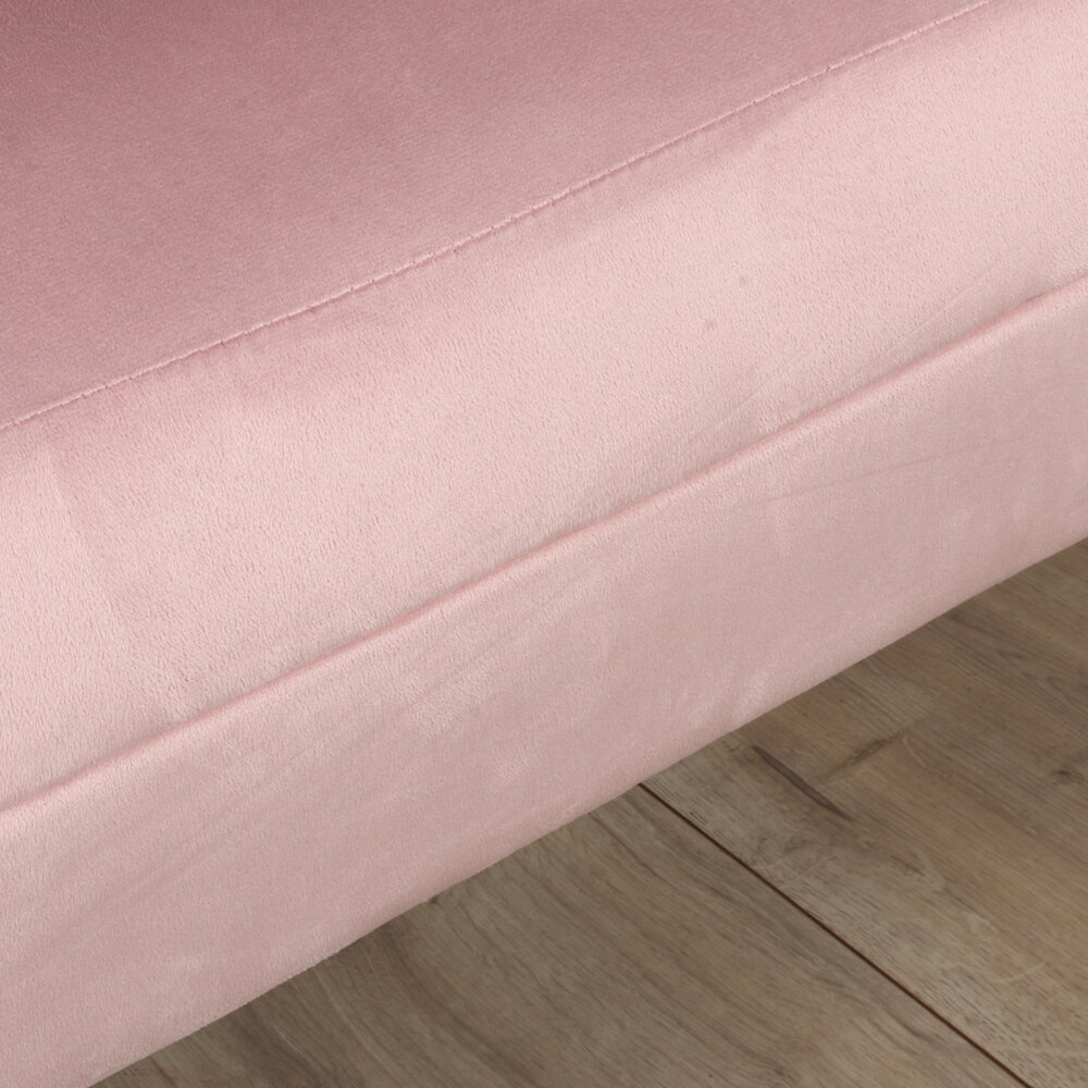 Zitbank Belle 3 zits Velvet roze bankstel 180cm stof bankstel incl. 3 kussens bank Zitbank Belle 3 zits Velvet roze bankstel 180cm stof bankstel incl. 3 kussens bank