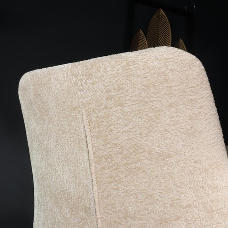 Lizzely Garden & Living Eetkamerstoel Susta beige chenille eetstoel Lizzely Garden & Living Eetkamerstoel Susta beige chenille eetstoel