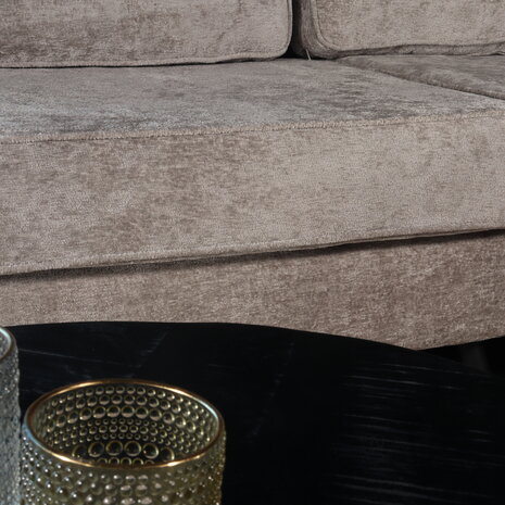 Lizzely Garden & Living Hoekbank design Lizza 270cm bank grijs chenille loungebank zowel links als rechts bankstel Lizzely Garden & Living Hoekbank design Lizza 270cm bank grijs chenille loungebank zowel links als rechts bankstel