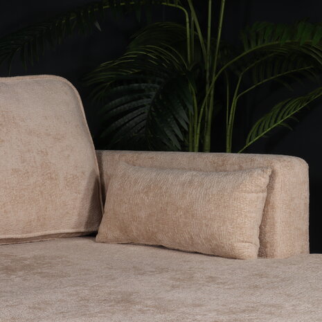 Lizzely Garden & Living Hoekbank design Lizza 270cm bank beige chenille loungebank zowel links als rechts bankstel Lizzely Garden & Living Hoekbank design Lizza 270cm bank beige chenille loungebank zowel links als rechts bankstel
