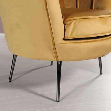 Lizzely Garden & Living Fauteuil zitbank 1 persoons Anna goud