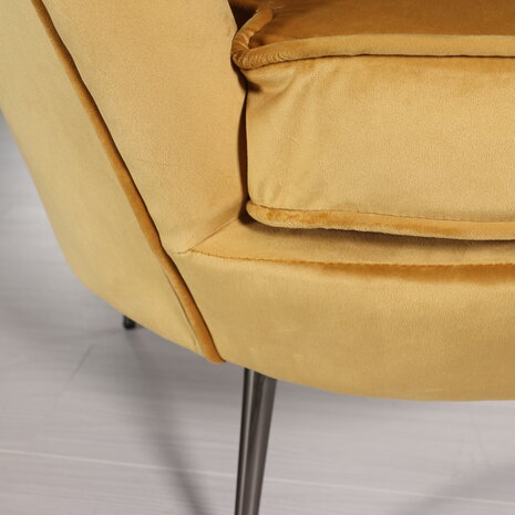 Lizzely Garden & Living Fauteuil zitbank 1 persoons Anna goud