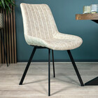 Eetkamerstoel Susta beige microvezel eetstoel Eetkamerstoel Susta beige microvezel eetstoel