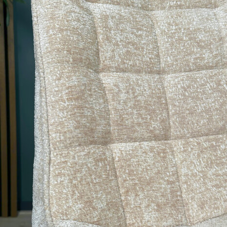 Lizzely Garden & Living Eetkamerstoel De Vince beige chenille eetstoel Lizzely Garden & Living Eetkamerstoel De Vince beige chenille eetstoel