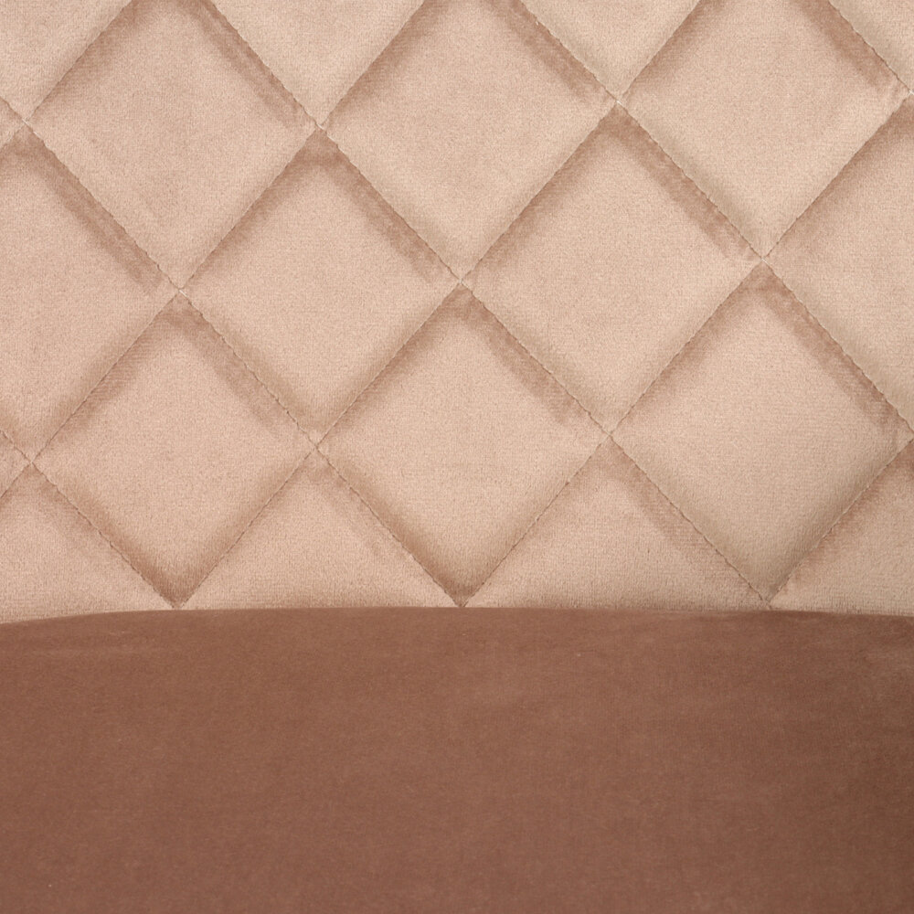 Eetkamerstoel met armleuning Yurgan velvet champagne eetstoel