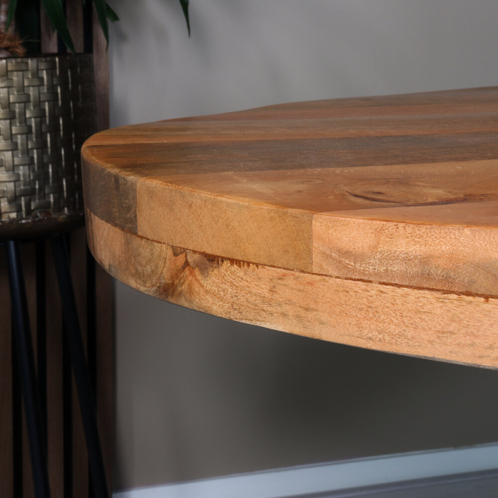 Eettafel ovaal mangohout 180cm James lichtbruin ovale industriële tafel duurzaam mango eetkamertafel Eettafel ovaal mangohout 180cm James lichtbruin ovale industriële tafel duurzaam mango eetkamertafel