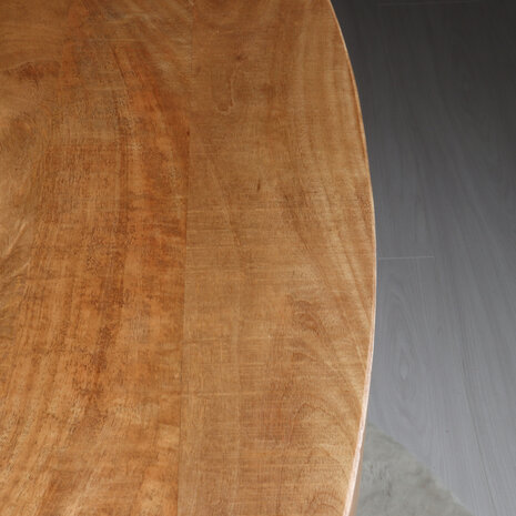 Lizzely Garden & Living Eettafel ovaal mangohout 180cm James lichtbruin ovale industriële tafel duurzaam mango eetkamertafel Lizzely Garden & Living Eettafel ovaal mangohout 180cm James lichtbruin ovale industriële tafel duurzaam mango eetkamertafel