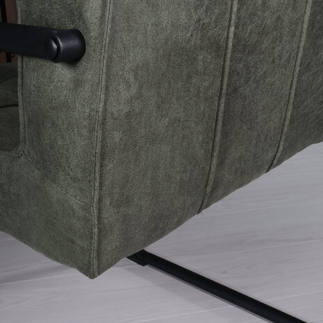 Lizzely Garden & Living Eetkamerstoel met armleuning Indy donkergroen microvezel eetstoel Lizzely Garden & Living Eetkamerstoel met armleuning Indy donkergroen microvezel eetstoel