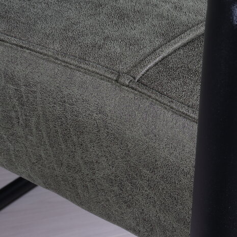 Lizzely Garden & Living Eetkamerstoel met armleuning Indy donkergroen microvezel eetstoel Lizzely Garden & Living Eetkamerstoel met armleuning Indy donkergroen microvezel eetstoel