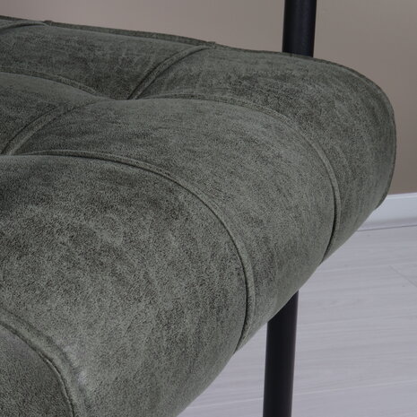 Lizzely Garden & Living Eetkamerstoel met armleuning Indy donkergroen microvezel eetstoel Lizzely Garden & Living Eetkamerstoel met armleuning Indy donkergroen microvezel eetstoel
