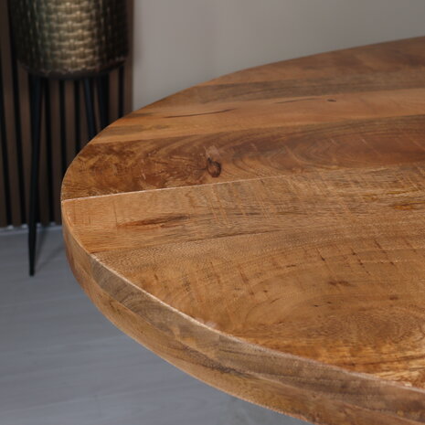 Lizzely Garden & Living Eettafel ovaal mangohout 200cm James lichtbruin ovale industriële tafel duurzaam mango eetkamertafel Lizzely Garden & Living Eettafel ovaal mangohout 200cm James lichtbruin ovale industriële tafel duurzaam mango eetkamertafel
