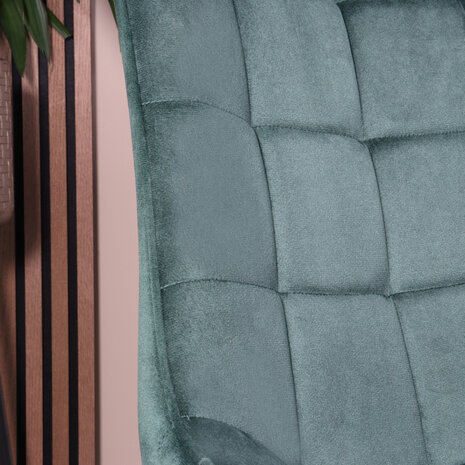 Lizzely Garden & Living Eetkamerstoel De Vince donkergroen velvet eetstoel Lizzely Garden & Living Eetkamerstoel De Vince donkergroen velvet eetstoel