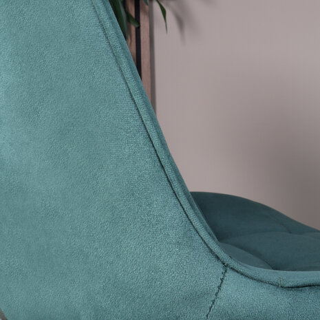 Lizzely Garden & Living Eetkamerstoel De Vince donkergroen velvet eetstoel Lizzely Garden & Living Eetkamerstoel De Vince donkergroen velvet eetstoel