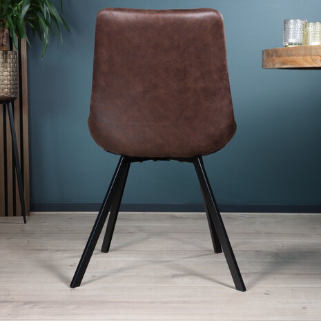 Lizzely Garden & Living Eetkamerstoel Susta bruin microvezel eetstoel Lizzely Garden & Living Eetkamerstoel Susta bruin microvezel eetstoel