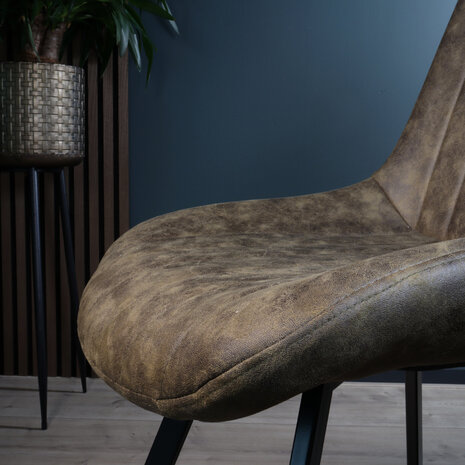 Lizzely Garden & Living Eetkamerstoel Susta donkergroen microvezel eetstoel Lizzely Garden & Living Eetkamerstoel Susta donkergroen microvezel eetstoel