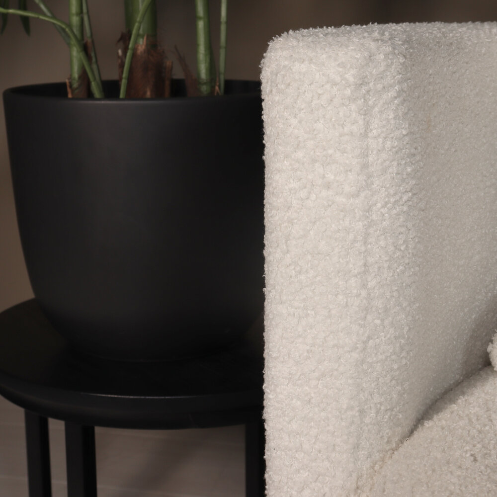 Fauteuil loveseat teddy wit draaibare fauteuil