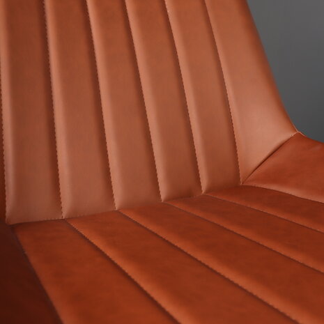 Lizzely Garden & Living Eetkamerstoel Susta PU cognac kunstleder eetstoel Lizzely Garden & Living Eetkamerstoel Susta PU cognac kunstleder eetstoel