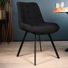 Eetkamerstoel Lennart zwart teddy eetstoel Eetkamerstoel Lennart zwart teddy eetstoel