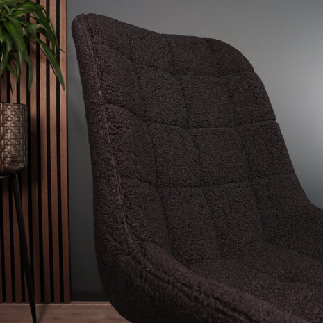 Lizzely Garden & Living Eetkamerstoel Lennart zwart teddy eetstoel Lizzely Garden & Living Eetkamerstoel Lennart zwart teddy eetstoel