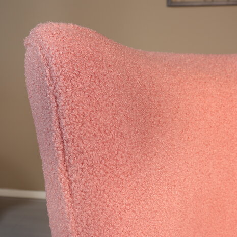 Lizzely Garden & Living Fauteuil zitbank 1 persoons Teddy roze stoel Lizzely Garden & Living Fauteuil zitbank 1 persoons Teddy roze stoel
