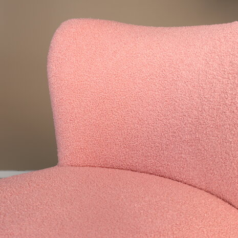Lizzely Garden & Living Fauteuil zitbank 1 persoons Teddy roze stoel Lizzely Garden & Living Fauteuil zitbank 1 persoons Teddy roze stoel