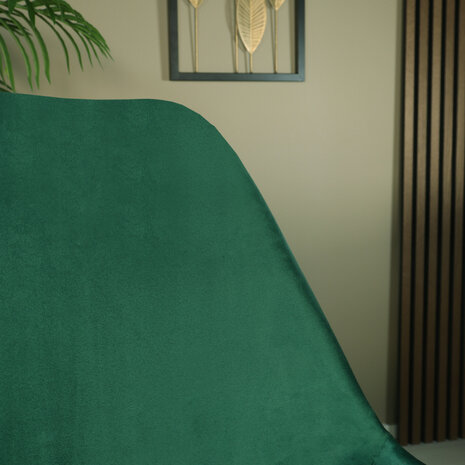 Lizzely Garden & Living Eetkamerstoel Viga donkergroen velvet eetstoel Lizzely Garden & Living Eetkamerstoel Viga donkergroen velvet eetstoel