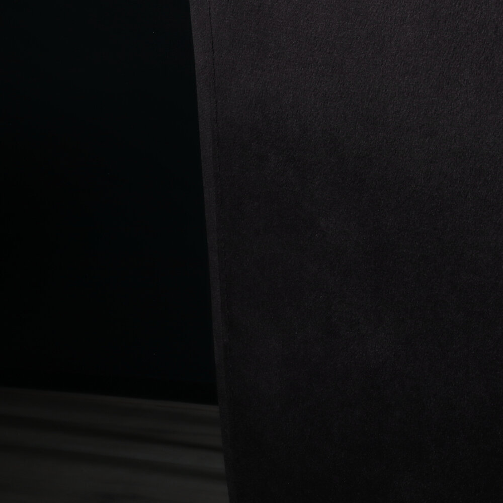 Eetkamerstoel draaibaar met armleuning Puck velvet zwart Eetkamerstoel draaibaar met armleuning Puck velvet zwart