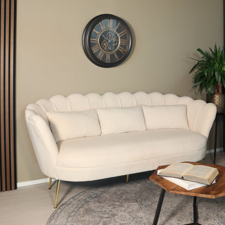 Lizzely Garden & Living Industriële wandklok Lois zwart goud muur klok romeinse cijfers muurdecoratie Lizzely Garden & Living Industriële wandklok Lois zwart goud muur klok romeinse cijfers muurdecoratie