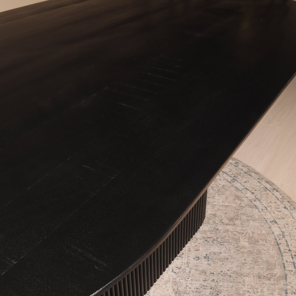 Eettafel deens ovaal mangohout Fender 200x110cm zwart design tafel duurzaam mango eetkamertafel Eettafel deens ovaal mangohout Fender 200x110cm zwart design tafel duurzaam mango eetkamertafel