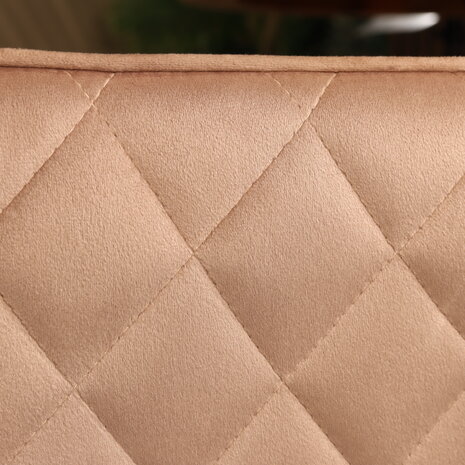 Lizzely Garden & Living Eetkamerstoel met armleuning Ares velvet champagne eetstoel Lizzely Garden & Living Eetkamerstoel met armleuning Ares velvet champagne eetstoel