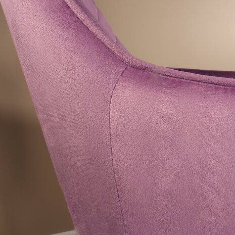 Lizzely Garden & Living Eetkamerstoel met armleuning Yurgan velvet paars eetstoel Lizzely Garden & Living Eetkamerstoel met armleuning Yurgan velvet paars eetstoel