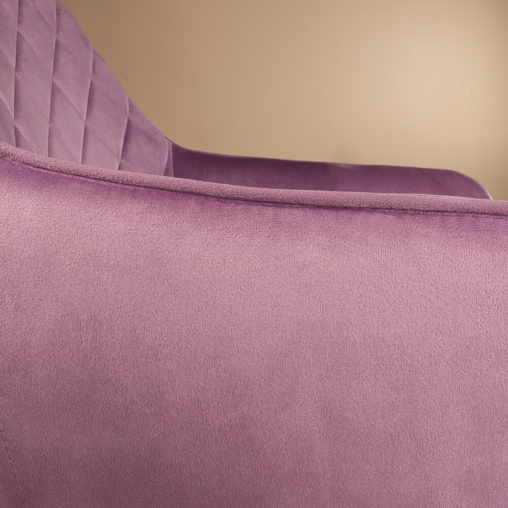 Eetkamerstoel met armleuning Yurgan velvet paars eetstoel Eetkamerstoel met armleuning Yurgan velvet paars eetstoel