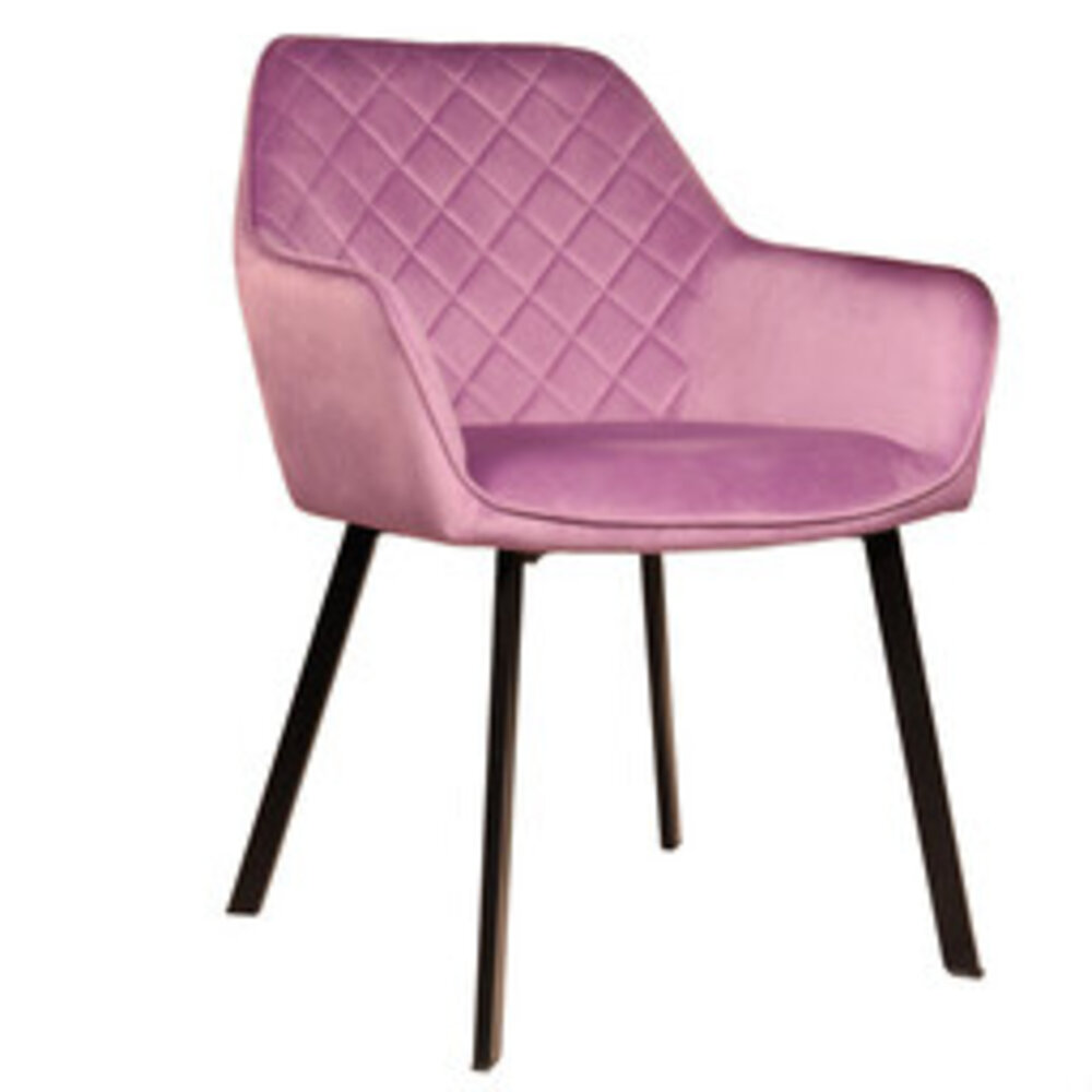 Eetkamerstoel met armleuning Yurgan velvet paars eetstoel Eetkamerstoel met armleuning Yurgan velvet paars eetstoel