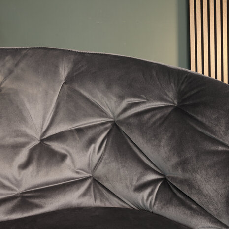 Lizzely Garden & Living Eetkamerstoel draaibaar Willow antraciet velvet eetstoel draaibare stoel Lizzely Garden & Living Eetkamerstoel draaibaar Willow antraciet velvet eetstoel draaibare stoel