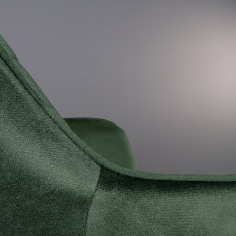 Lizzely Garden & Living Eetkamerstoel met armleuning Yurgan velvet donkergroen eetstoel Lizzely Garden & Living Eetkamerstoel met armleuning Yurgan velvet donkergroen eetstoel