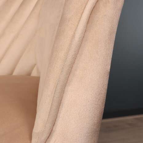 Lizzely Garden & Living Eetkamerstoel met armleuning Darcio zand velvet eetstoel Lizzely Garden & Living Eetkamerstoel met armleuning Darcio zand velvet eetstoel