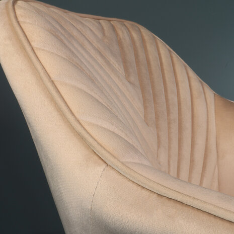 Lizzely Garden & Living Eetkamerstoel met armleuning Darcio zand velvet eetstoel Lizzely Garden & Living Eetkamerstoel met armleuning Darcio zand velvet eetstoel