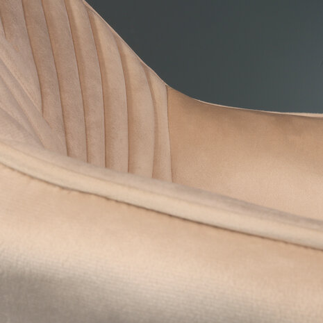 Lizzely Garden & Living Eetkamerstoel met armleuning Darcio zand velvet eetstoel Lizzely Garden & Living Eetkamerstoel met armleuning Darcio zand velvet eetstoel