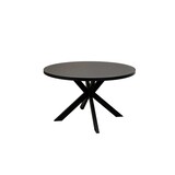 Lizzely Garden & Living Eettafel rond melamine 130cm Sanne zwart ronde tafel Lizzely Garden & Living Eettafel rond melamine 130cm Sanne zwart ronde tafel