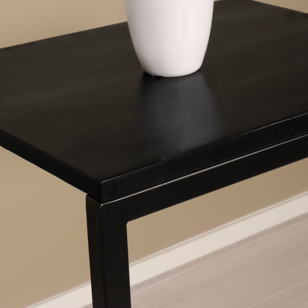 Bijzettafel industrieel Jerry zwart mangohout duurzaam mango side table Bijzettafel industrieel Jerry zwart mangohout duurzaam mango side table