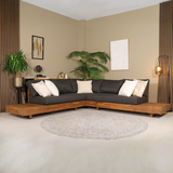 Lizzely Garden & Living Loungeset 5-zits acaciahout Donna antraciet Lizzely Garden & Living Loungeset 5-zits acaciahout Donna antraciet