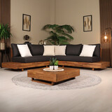 Lizzely Garden & Living Loungeset 5-zits Charlie antraciet met loungetafel Lizzely Garden & Living Loungeset 5-zits Charlie antraciet met loungetafel